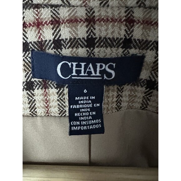 SOLD Plaid Womens Blazer Single Button Size 6 or Mesium - Picture 4 of 5